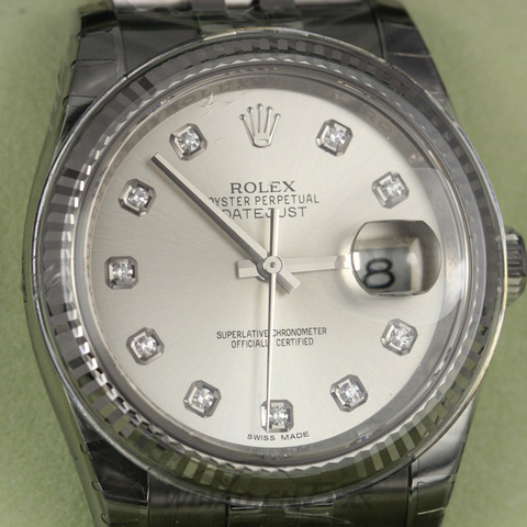 劳力士ROLEX-日志型系列 116234-G-63600银石 机械男表