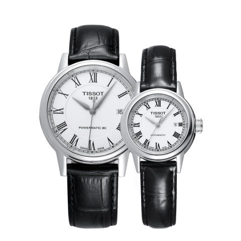 天梭TISSOT-卡森系列 T085.407.16.013.00、T085.207.16.013.00 机械情侣表