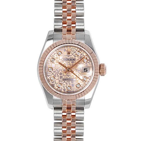 劳力士ROLEX-蚝式恒动系列 179171-63131 粉红色10 机械女表