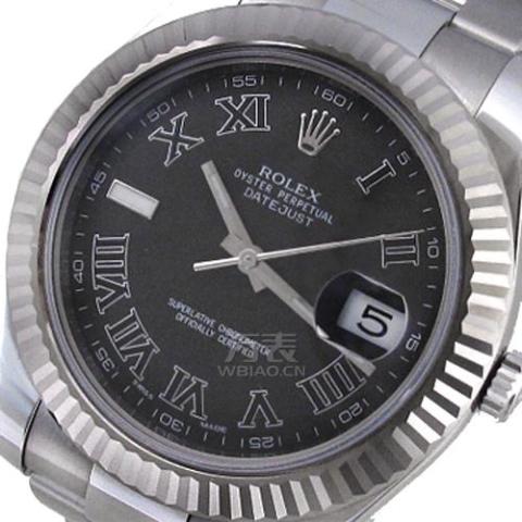 劳力士Rolex-日志型系列 116334-72210黑色9个罗马数字 机械男表
