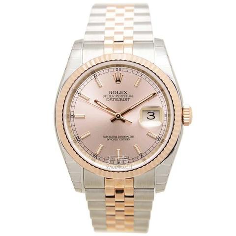 劳力士Rolex-日志型系列 116231-63601粉红色 男士自动机械表