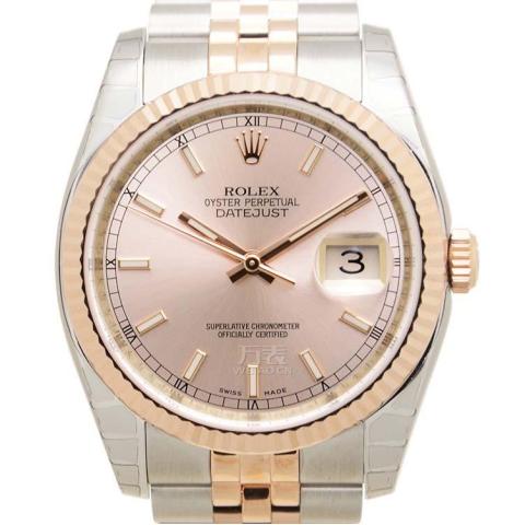 劳力士Rolex-日志型系列 116231-63601粉红色 男士自动机械表