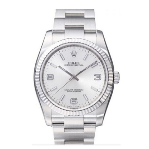 劳力士Rolex-蚝式恒动系列 116034-70200银色369阿拉伯数字 自动机械表