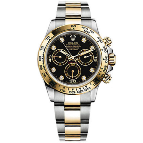 劳力士ROLEX-宇宙计型迪通拿系列 116503黑盘镶钻时标 机械男表