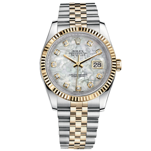 劳力士ROLEX-日志型系列 116233-63603贝母10钻 机械男表