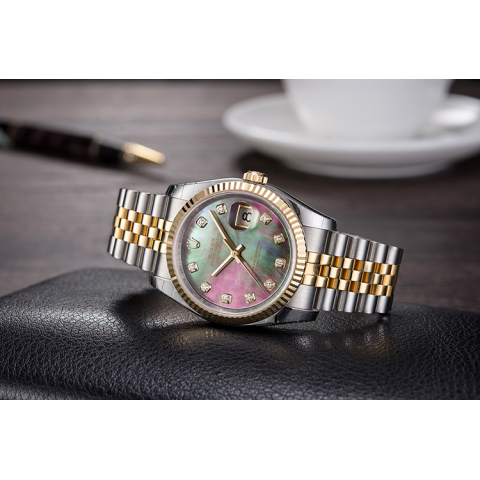 劳力士ROLEX-日志型系列 116233-63603贝母10钻 机械男表