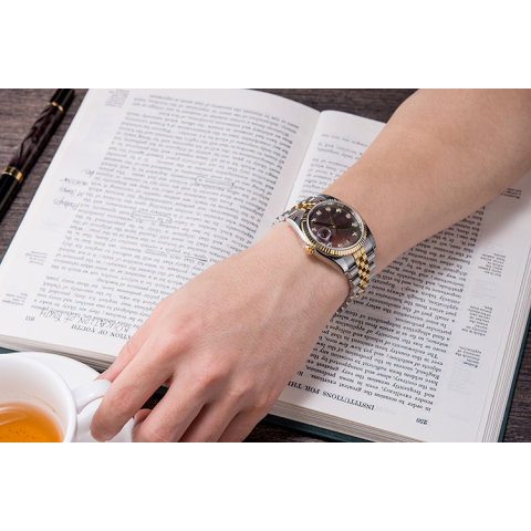 劳力士ROLEX-日志型系列 116233-63603贝母10钻 机械男表