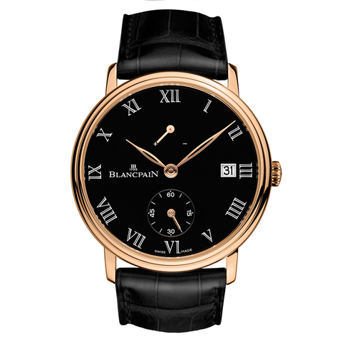 宝珀Blancpain-villeret系列 6614-3637-55B 男士手动机械表