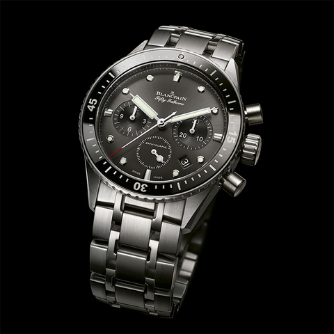 宝珀Blancpain-五十噚系列 5200-1110-70B 男士自动机械表